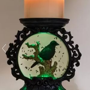 Bath and Body Works Musical Light Up Water Globe 3 Wick Candle Holder